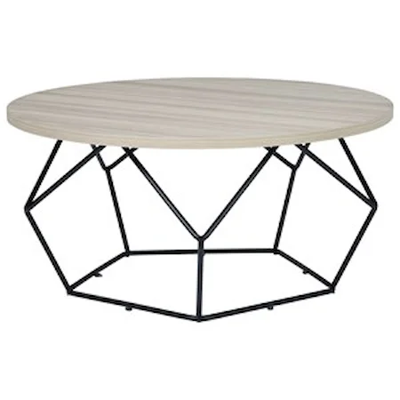 Contemporary Round Cocktail Table